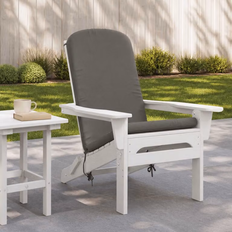 Cuscino per Lounger Sole vidaXL GEMERT Grigio in Poliestere con Rivestimento Lavabile e Resistente ai Raggi UV