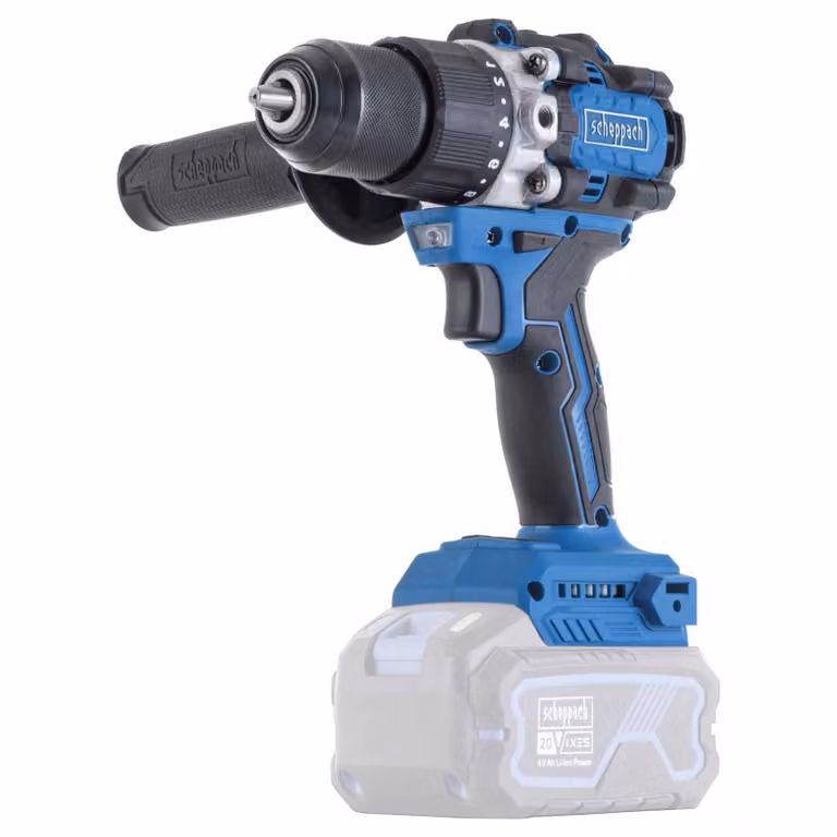 Trapano avvitatore a batteria Scheppach BC-CD70SC-X - Motore brushless | Mandrino autoserrante da 2 a 13 mm | 27000 giri al minuto | 20V IXES | Coppia di 70 Nm