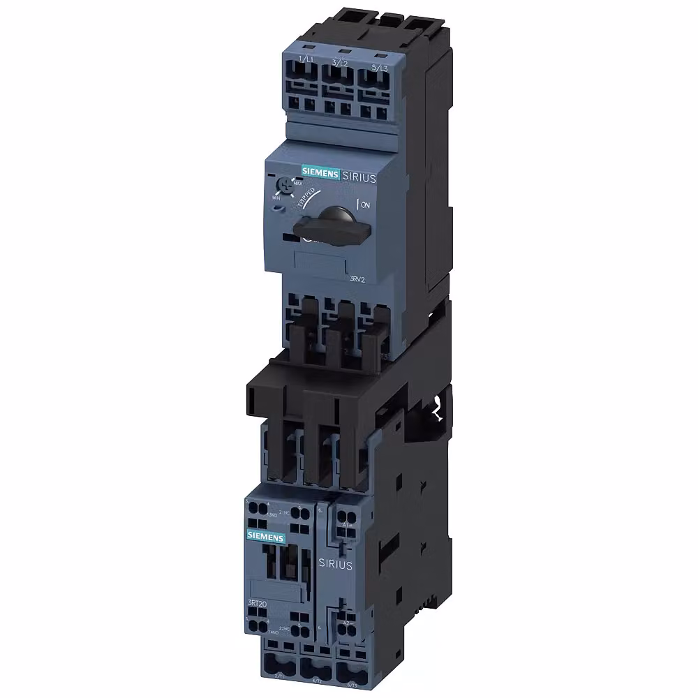 Derivazione di carico Siemens, avviatore diretto, S0, 9-12,5 A, 24 V CC, 150 kA 3RA21201KE240BB4