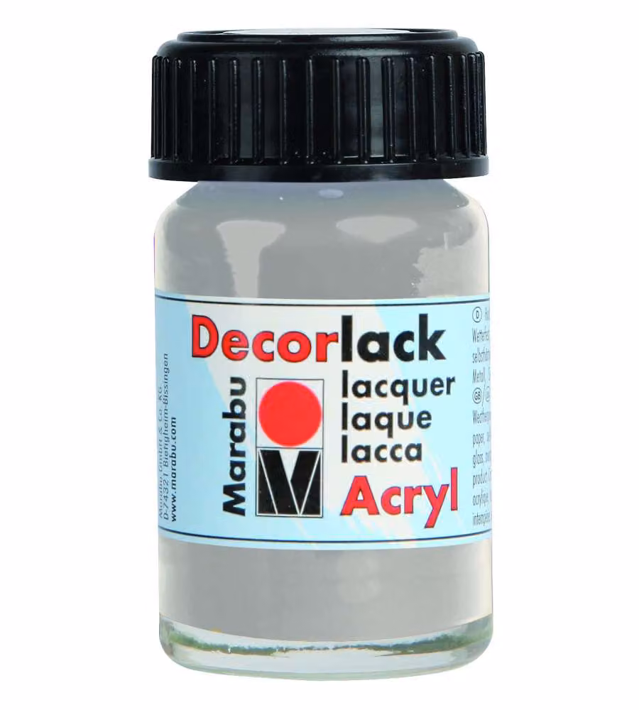 Decorlack Acryl Marabu 15 ml Argento