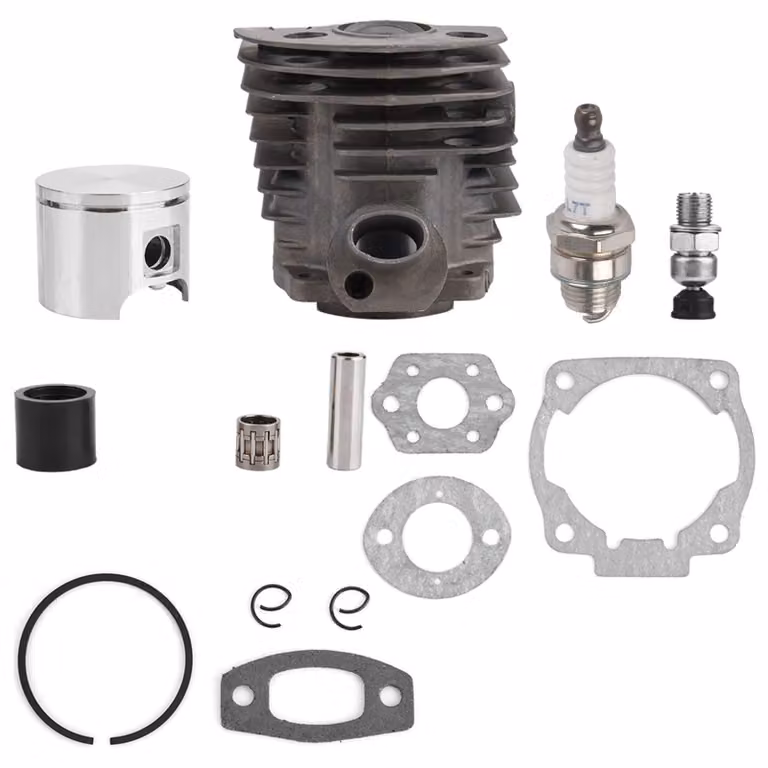 Solidchoice - Set guarnizioni per pistone - Pistone cilindrico da 46 mm - Robusto e resistente - Adatto per Husqvarna - Ricambi per motosega -...
