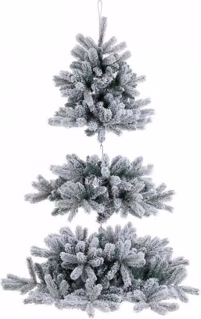 Albero di Natale Fiemme pendente innevato H150 con 546 rami