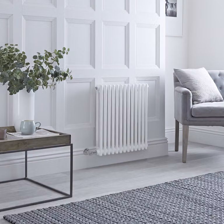 Radiatore Elettrico Orizzontale Tradizionale 2 Colonne Bianco 600x605mm - Disponibile Wi-Fi - Regent