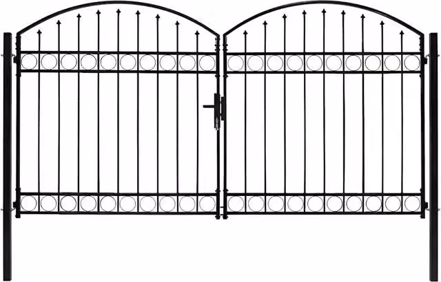 Cancello per recinzione ASSEN con arco superiore 300x175 cm 146340