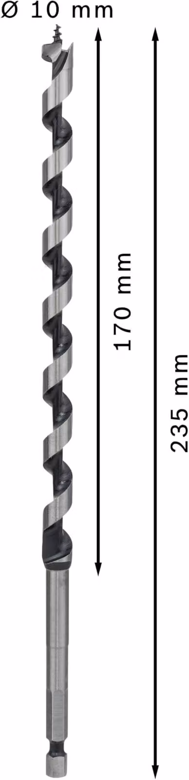 PRO Legno Punta per legno, 10 x 170 x 235 mm