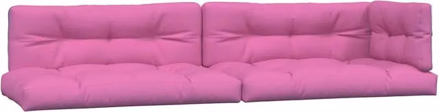 Set di 5 cuscini per pallet rettangolari DESIGN IN in poliestere rosa, idrorepellenti e resistenti ai raggi UV