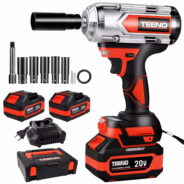 Chiave a percussione wireless, motore brushless - Coppia: 1000 Nm - Peso: 6,89 kg