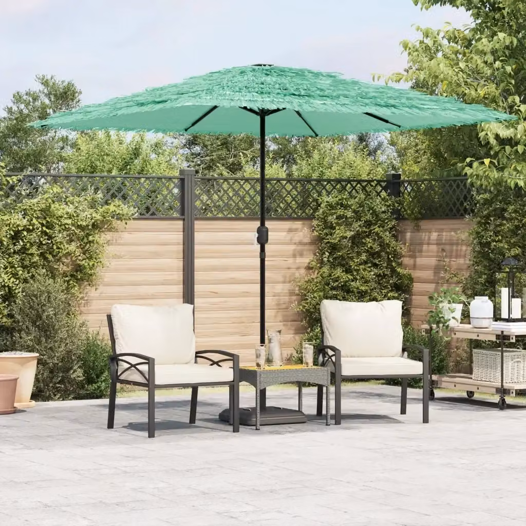 Ombrellone da giardino Design In verde con palo centrale in acciaio e copertura in poliestere L/P/H: 248 x 248 x 248 cm – 2