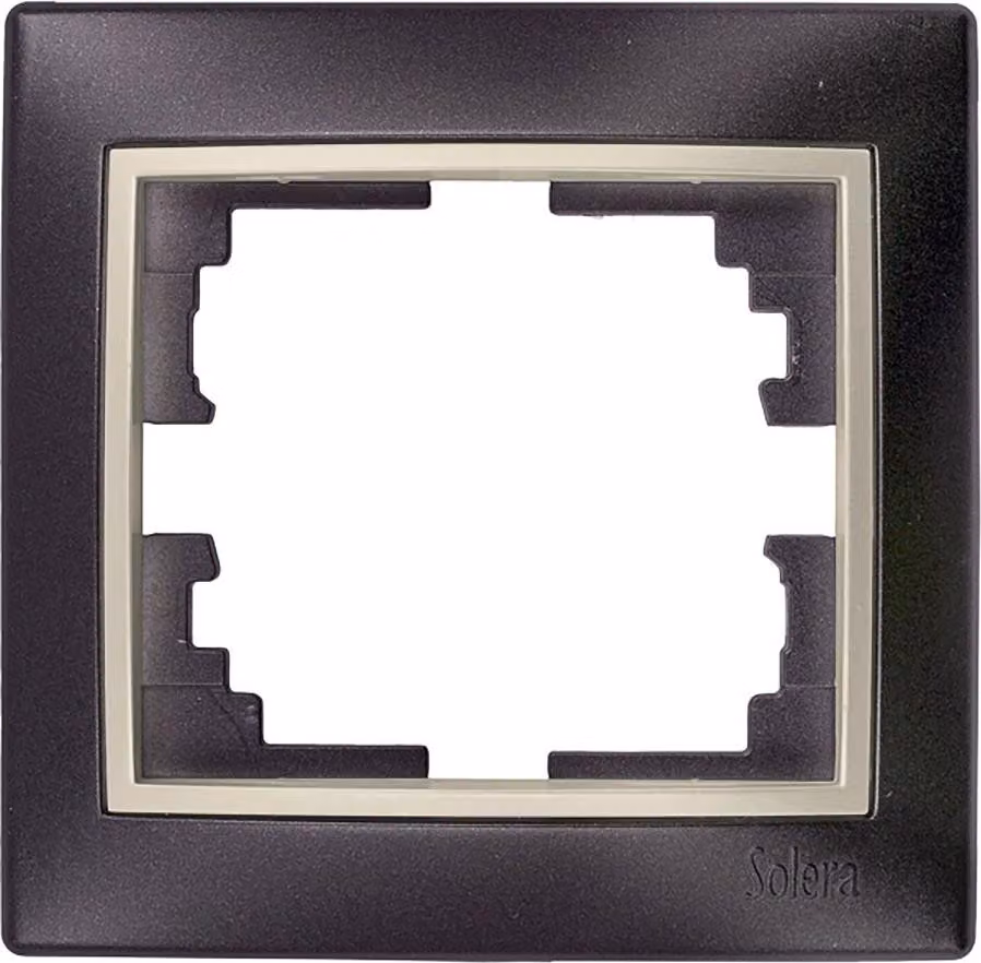 Telaio Per 1 Pezzo Nero E Anello Di Perline 83X81X10Mm. S.europa Solera
