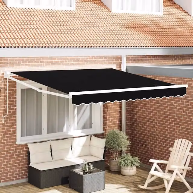 Tenda retrattile Nero 300 x 250 x 165 cm 3330041