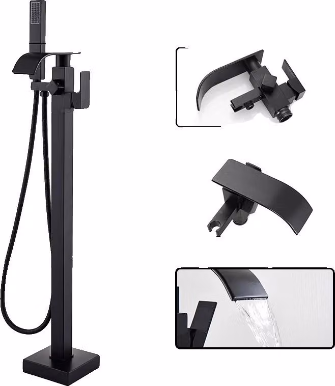 Miscelatore per vasca, elegante superficie in ottone, doppio comando, rubinetto MMW
