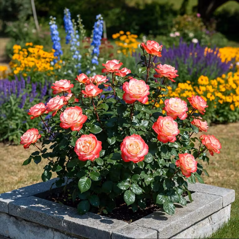 Rosen Pflanzen Nostalgie: 2 piante - Perenni resistenti al freddo - Vere rose profumate provenienti dall'Olanda - Ideali per giardino e vasi (senza semi, non artificiali)