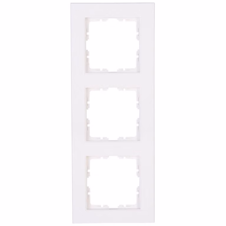 Kopp Athenis HK07 Bianco puro cornice a 3 ingressi Quadrato