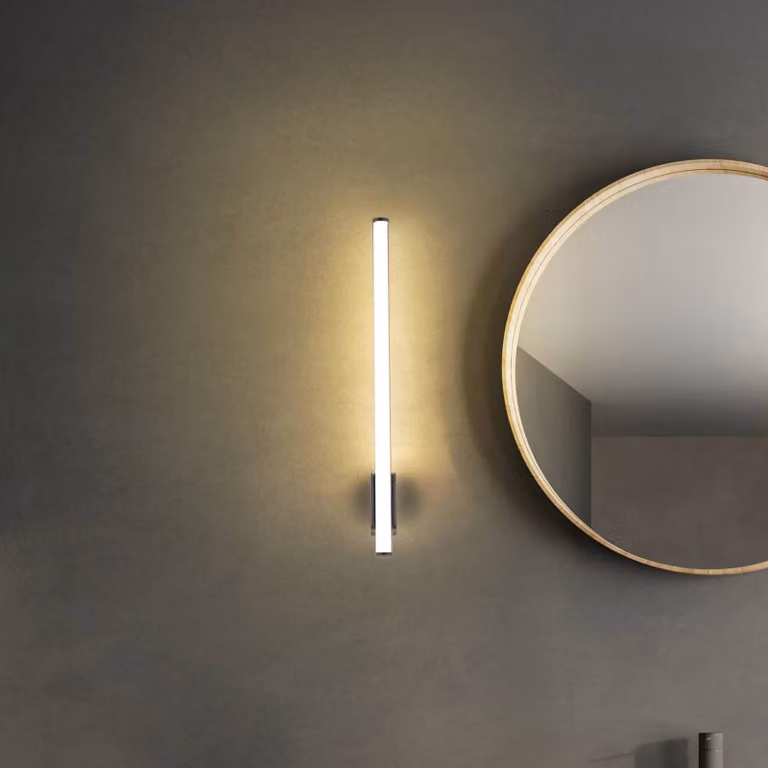 Molto Luce Applique da parete VINA UP M, Nero, Bagno, Alluminio, Moderno, Applique