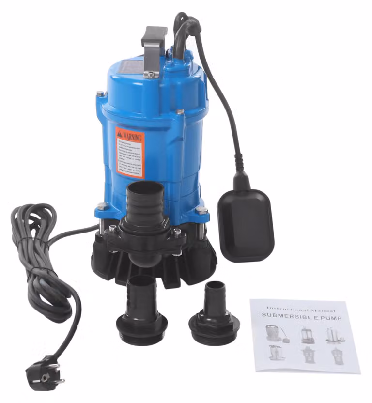 Pompa sommergibile per acque reflue - Potenza: 550W - Giri al minuto: 2850 - Portata: 16 m³/ora