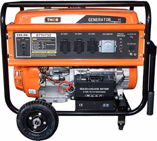 Generatore elettrico a benzina Thor 5,5KW 220V arancione – 1