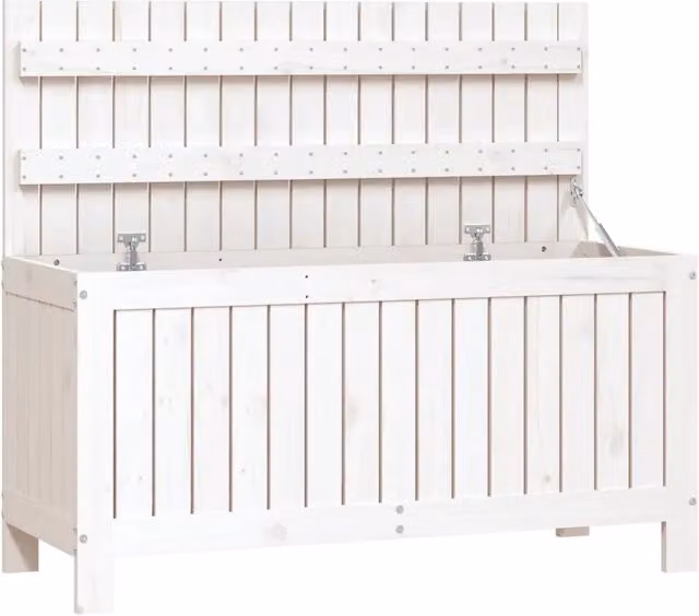 Contenitore da giardino in legno massello di pino bianco DESIGN IN L/P/H: 108 x 42,5 x 54 cm CFW8084052