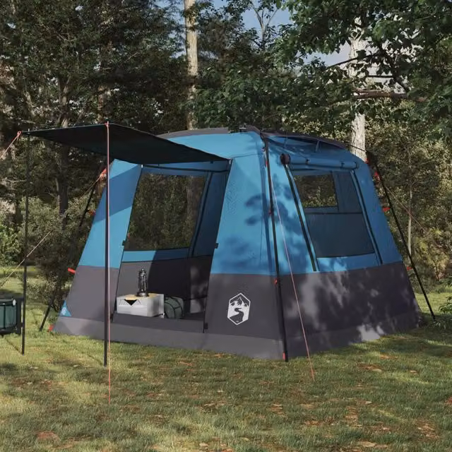 Tenda Party-Tenda da festa Blu 10 persone Poliestere 185T con rivestimento PU