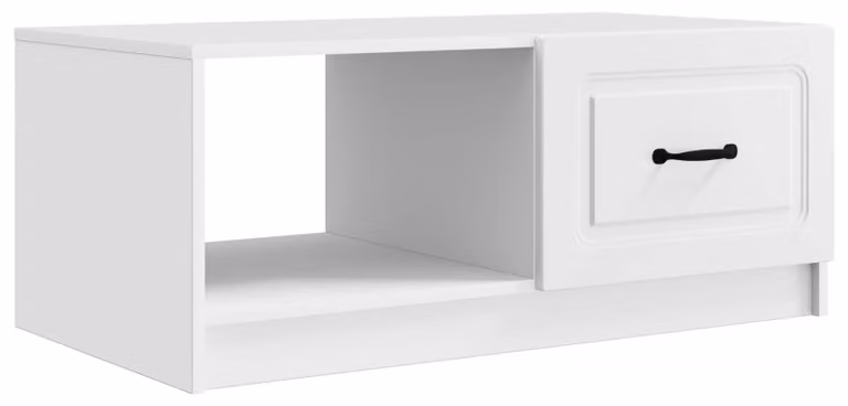 Tavolino da salotto Bianco 90 x 50 x 37 cm Legno ingegnerizzato
