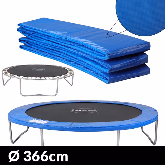 Copri bordo per trampolino Monzana blu in PVC, diametro: 366 cm