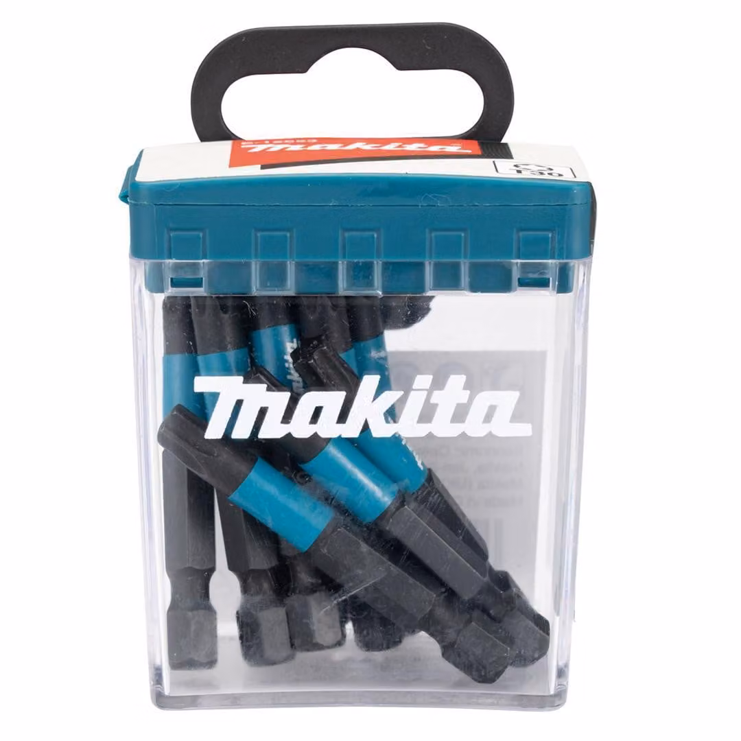 Makita E-12675 Impact Black T30-50 E-Form Flip Top Case 10 pezzi