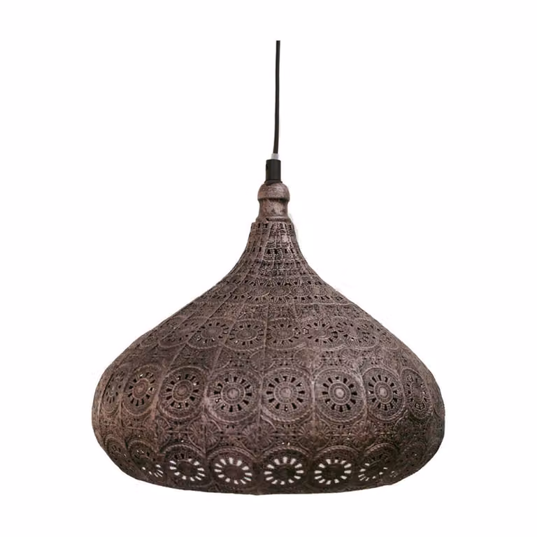 Eglo 49714 Melilla lampada a sospensione Ø 28cm color argento antico