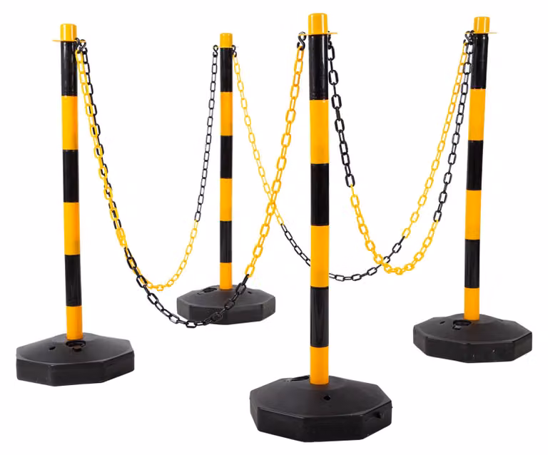 KS TOOLS Set di pali per barriere con catena 13 pz - 117.1550