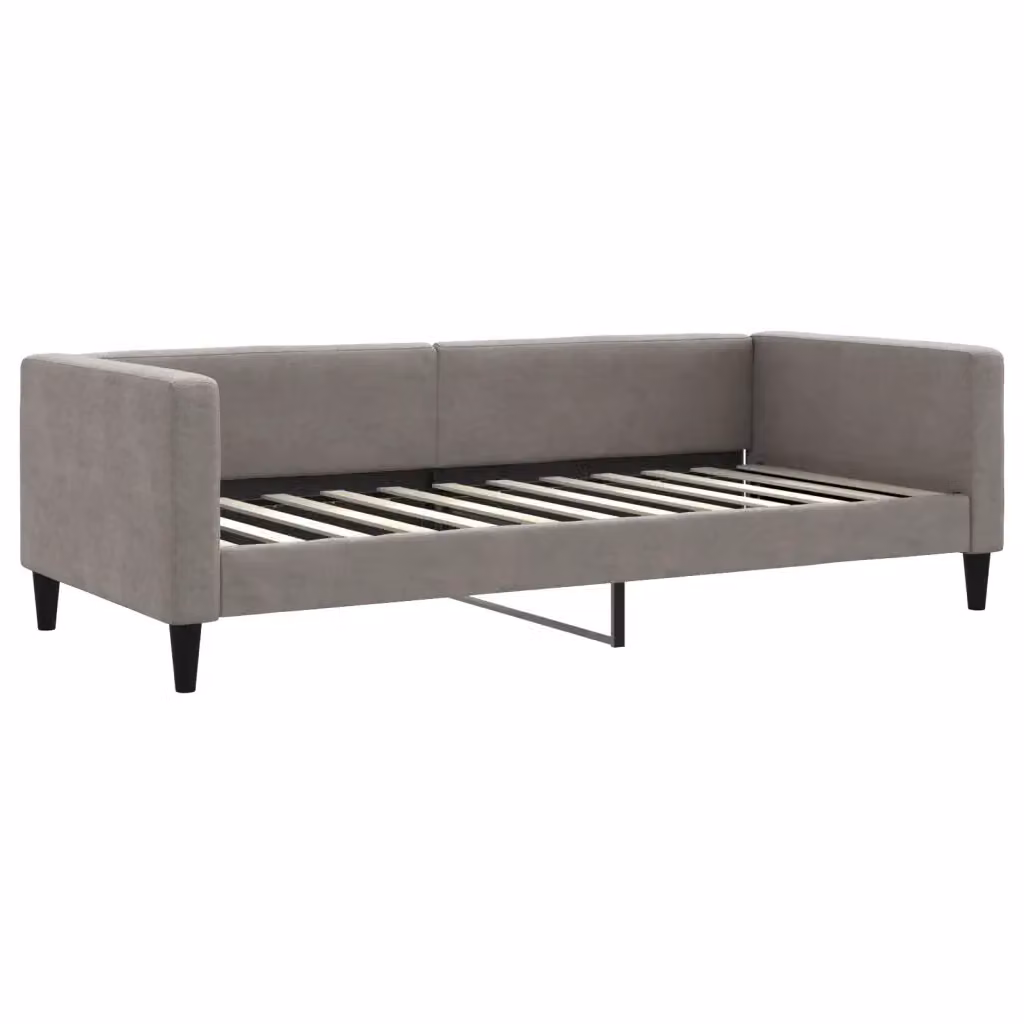 Letto da giorno moderno vidaXL in tessuto beige e grigio L/P/H: 200 x 90 x 223 cm – 2