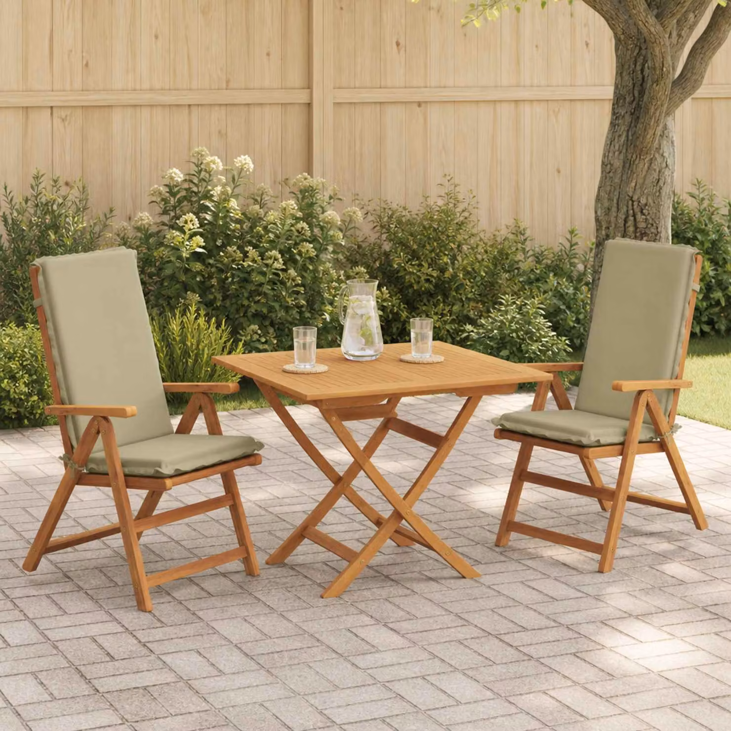 vidaXL Cuscino per sedia a schienale alto GEMERT 2 pz 100% Poliestere