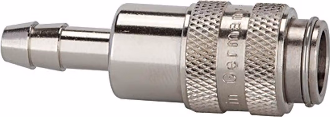 Innesto rapido Riegler NW 5, ottone nichelato, bocca LW 4
