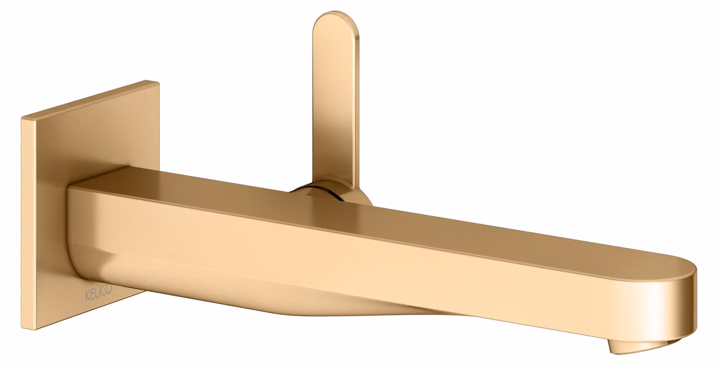 KEUCO IXMO Flat Mitigeur monocommandé encastré pour lavabo, 225mm, rosace carrée, 59516251302, 59516251302