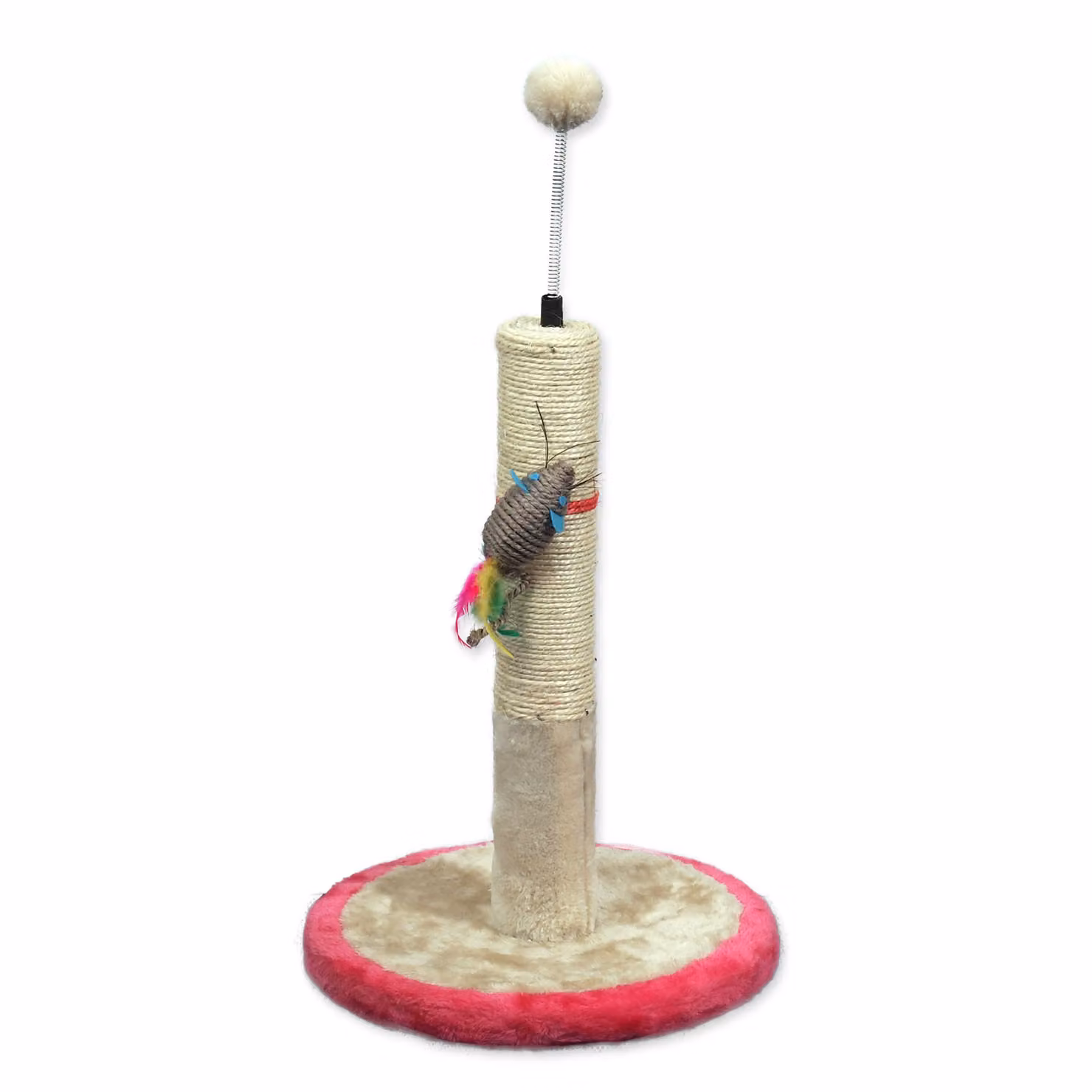 MAGIC CAT Stella tiragraffi con giocattolo beige-rosa 45 cm 1 pz