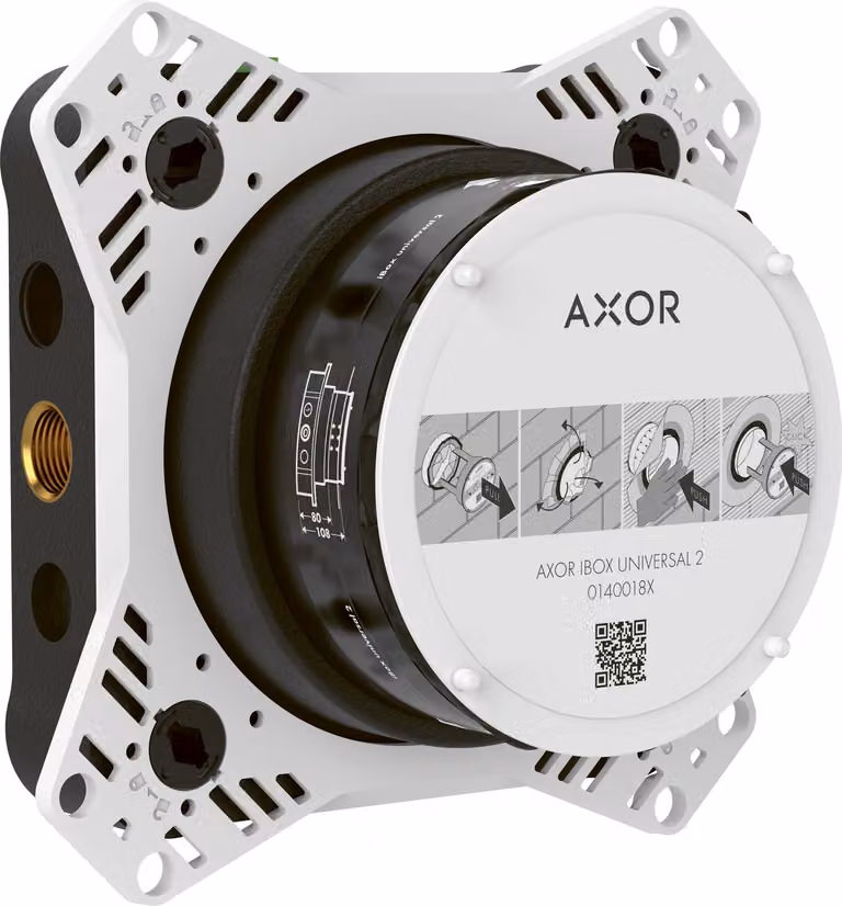 hansgrohe AXOR iBox universal 2 corps de base, pour sets de finition douche, baignoire et thermostat encastrés, 01400180, 01400180