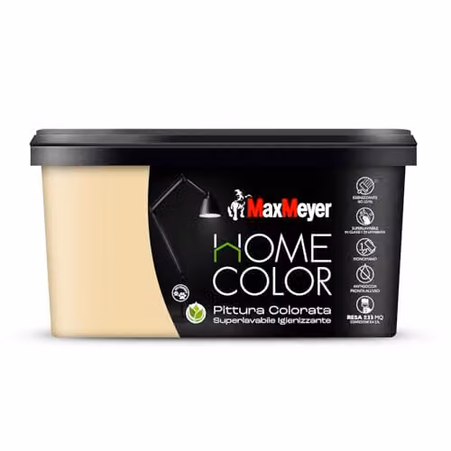 MaxMeyer Pittura Murale Superlavabile Crema 2,5L Finitura Opaca