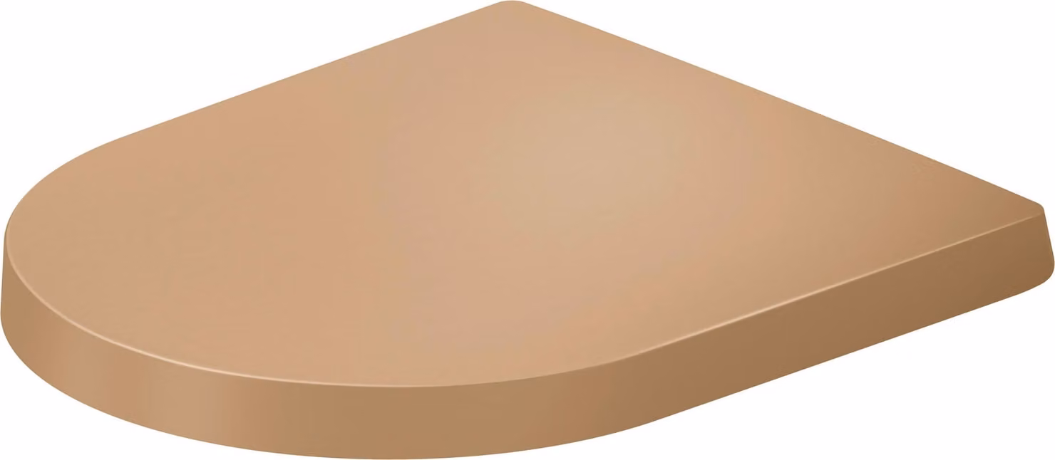 Siège de WC Balcoon Duravit, en forme de D, amovible, sans dispositif d'abaissement automatique, 002771CB00, 002771CB00
