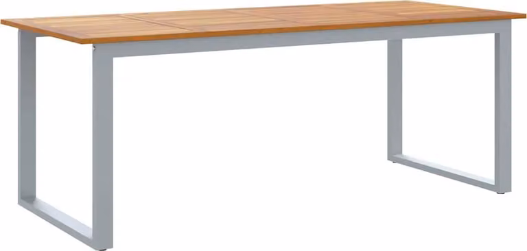 Tavolo da Giardino Grigio 200 x 90 x 75 cm
