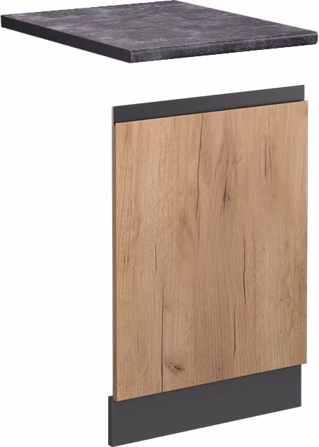 Pannello frontale Vicco R-Line Rovere dorato 45 cm  J-Shape, PL Antracite, Model 46367