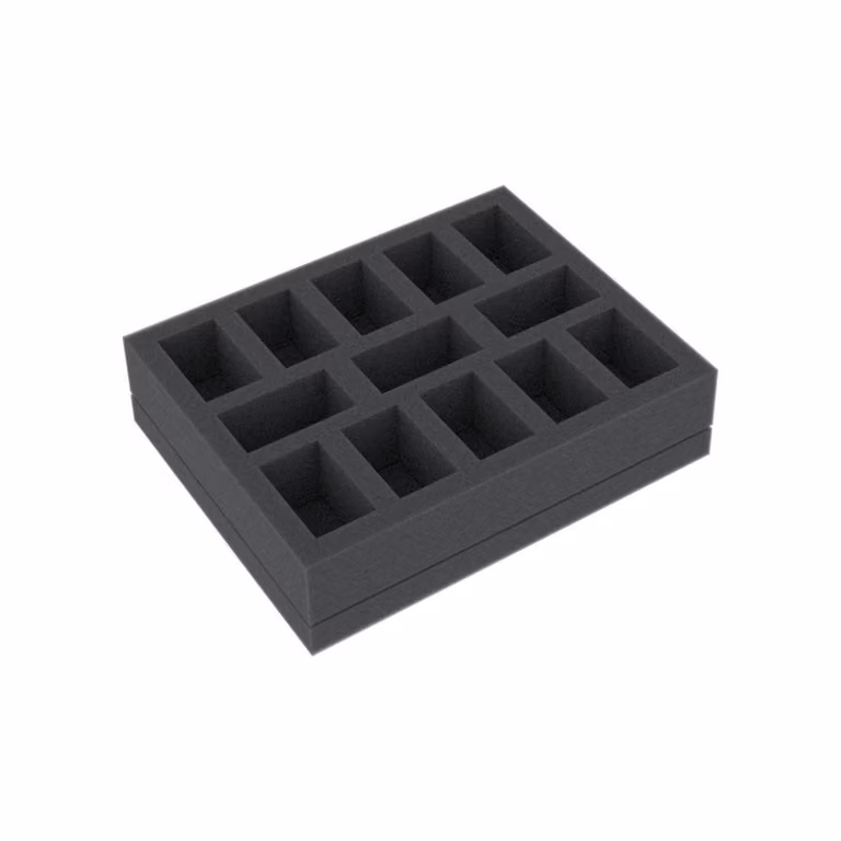 Inserto in schiuma 125x100x30 mm per giochi da tavolo, 13 scomparti