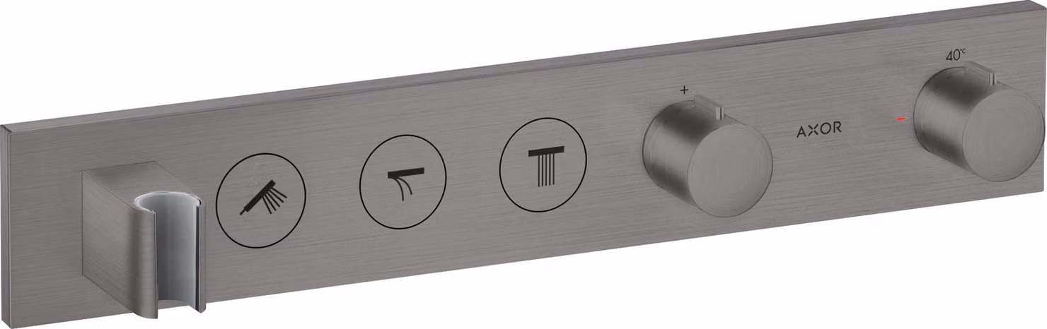 hansgrohe AXOR ShowerSolutions module de thermostat Select 530/90, encastré, 3 consommateurs, set complet, 18356340, 18356340