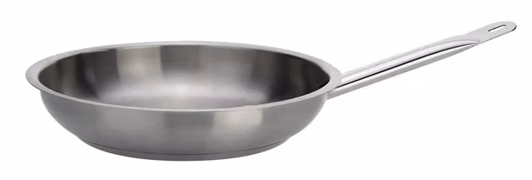 Padella in acciaio inox per induzione 18/10 con un manico, diam.40cm