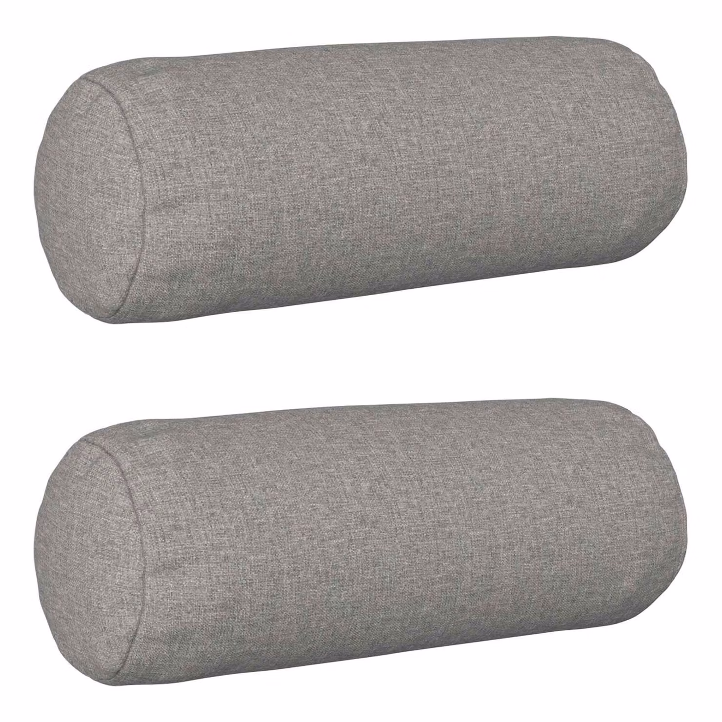 Set di 2 cuscini vidaXL HEERLEN in tessuto grigio nuvola con rivestimento lavabile e rimovibile