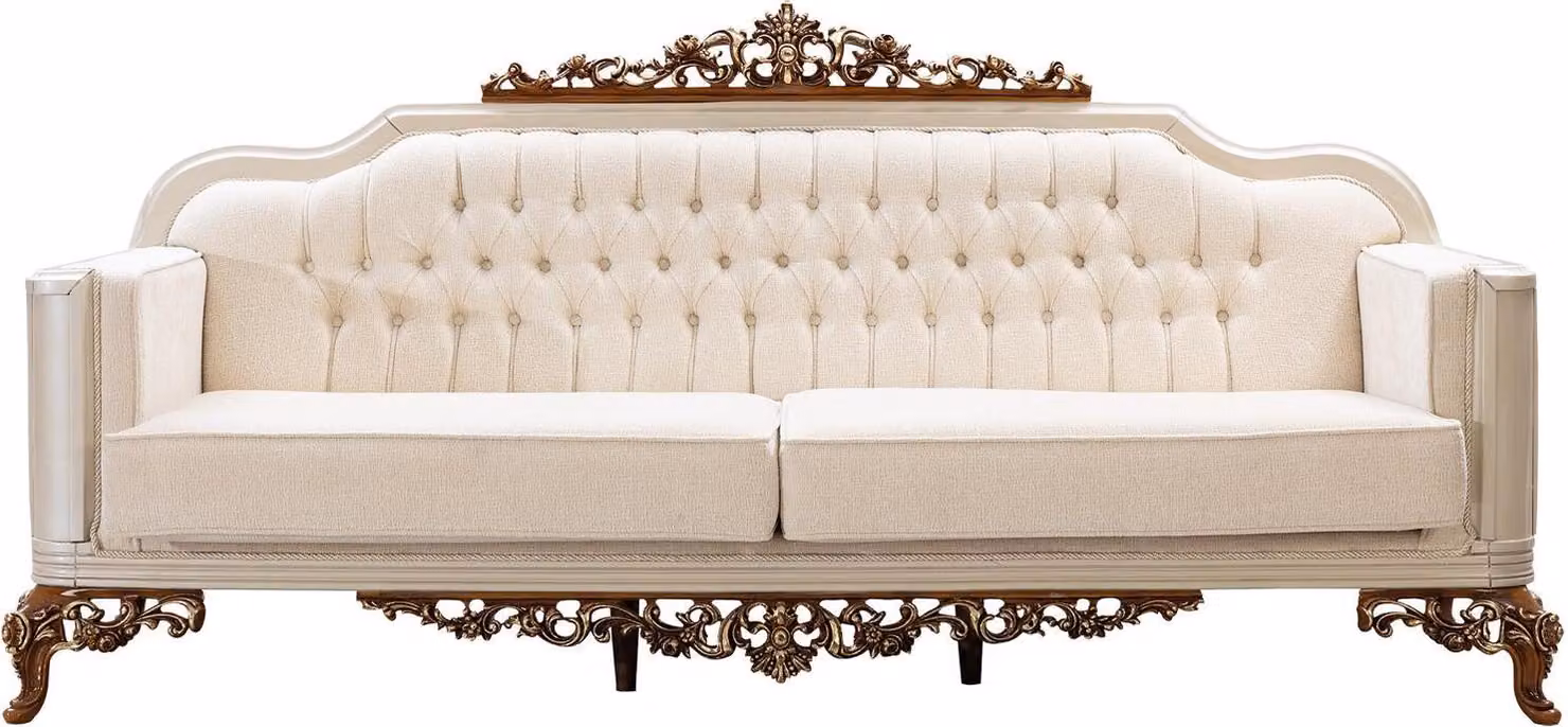 Sofa 3 Sitzer Chesterfield Dreisitzer Sofas Luxus Wohnzimmer Barock Stil Couch