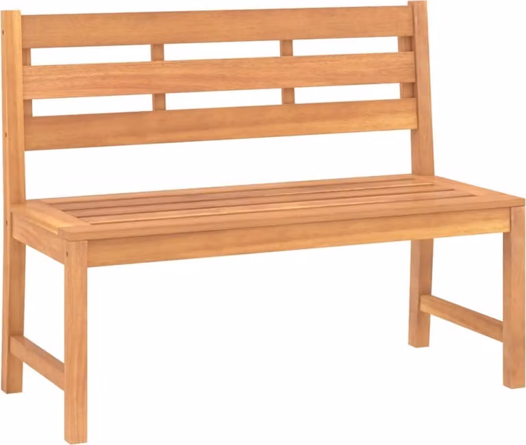 Panchina da Giardino 114 cm in Legno Massello di Teak