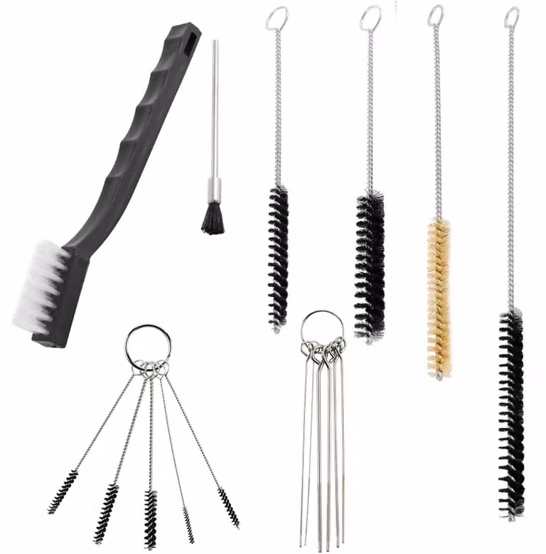 Set di 21 accessori per la pulizia di pistole a spruzzo, kit multifunzione per la pulizia di pistole a spruzzo per aerografo