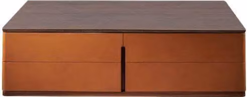 Wohnzimmer Couchtisch Orange Luxus Material Holz Stil Moderne Tische