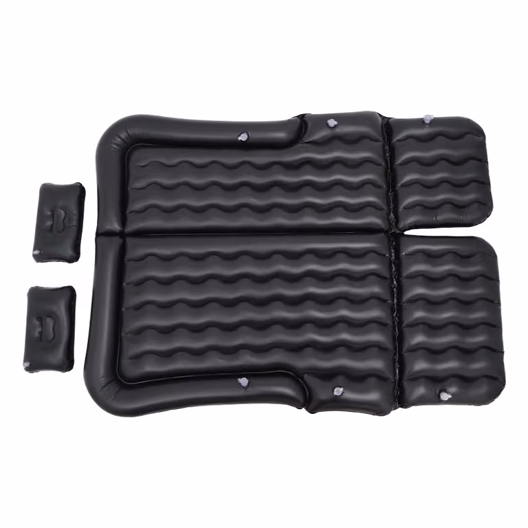 Materasso gonfiabile, pompa elettrica, design portatile, nero