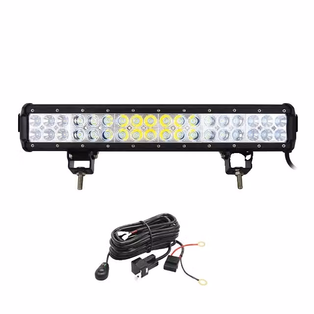 Luce da lavoro a LED, 126W 288W combinazione flood-spot, lampada off-road, 17 pollici 108W con cavo