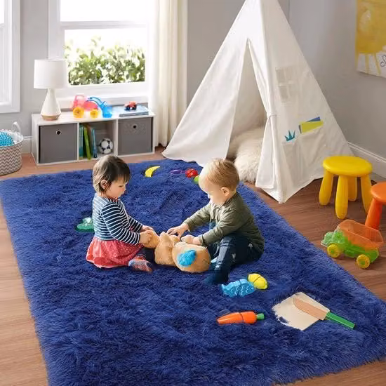 Tappeto Rohatime rettangolare multicolore blu in poliestere, lavabile e antiscivolo, L: 160 cm x P: 230 cm
