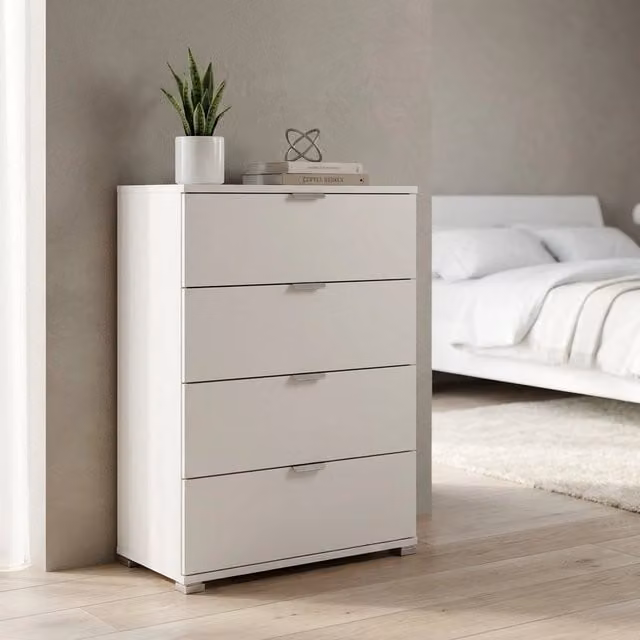 Cassettiera 4 cassetti in Legno Composito cm 60x38x85 - SCOTTIE
