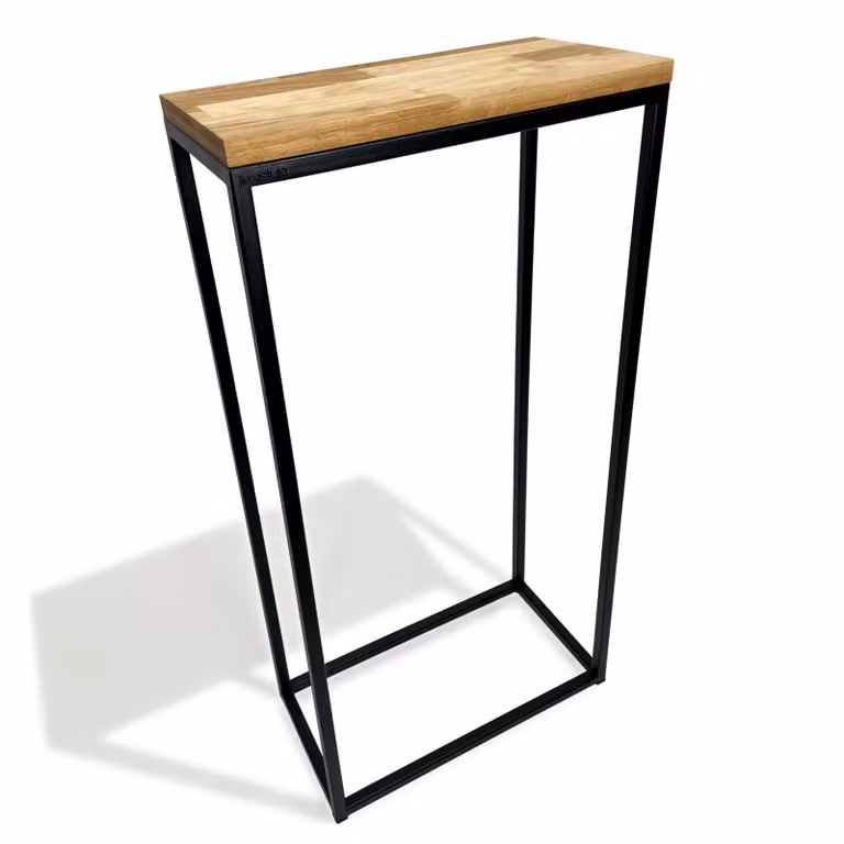 Consolle per mobili nera 40x80x20cm singola